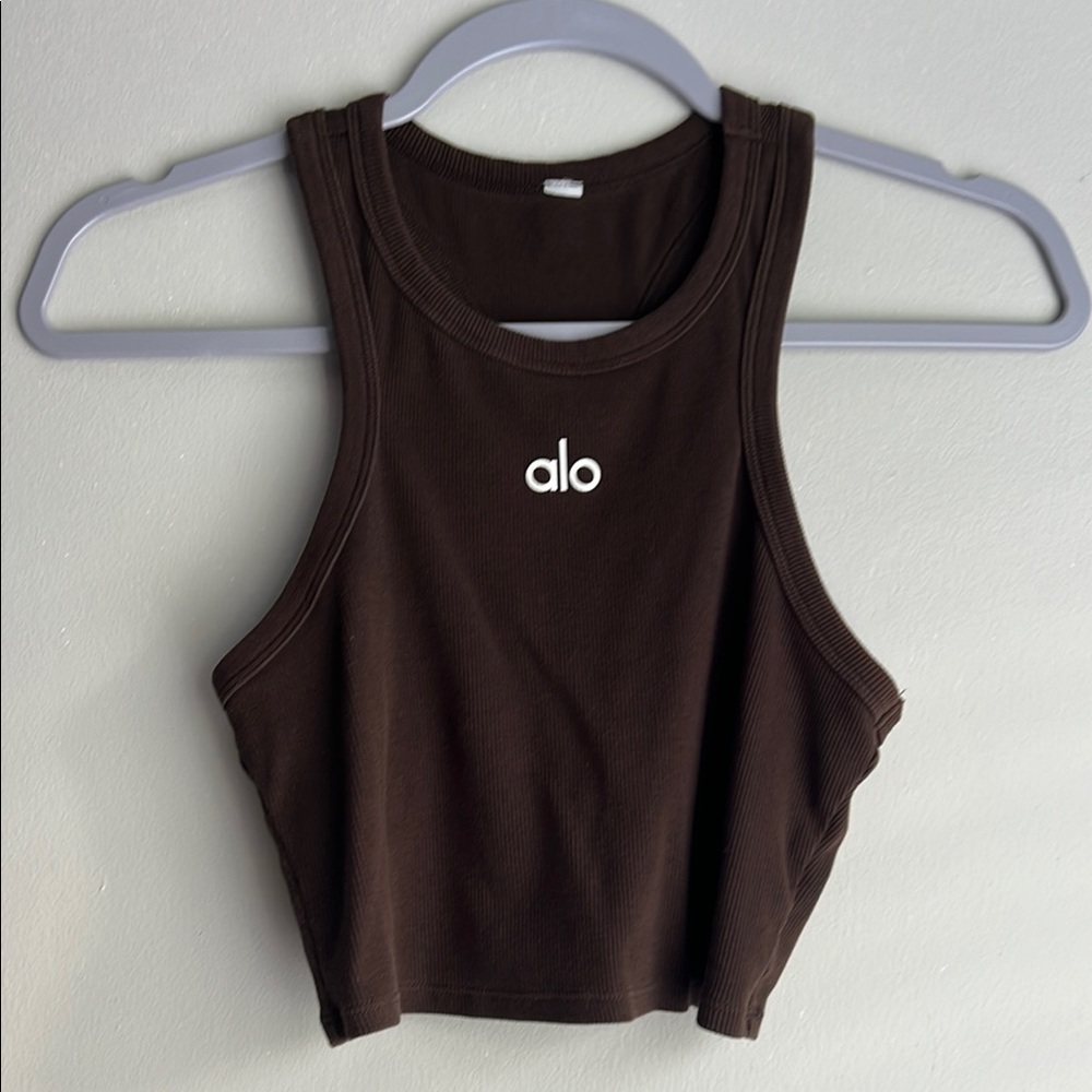 Alo Yoga Aspire Tank in Espresso